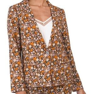 Scotch & Soda Floral Print Pyjama Blazer Multicolor Size XS Cottagecore NWOT